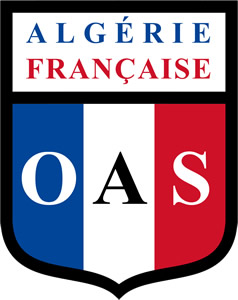 Emblema da Organisation Armée Secrète- Por Alejandro Basombrio - [1][2], CC BY-SA 4.0, https://commons.wikimedia.org/w/index.php?curid=116096619