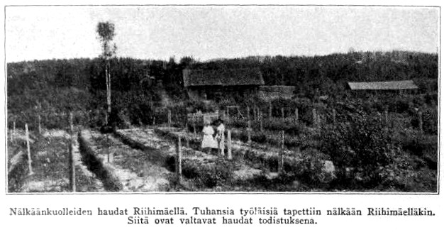 [Nälkäänkuolleiden haudat Riihimäellä]